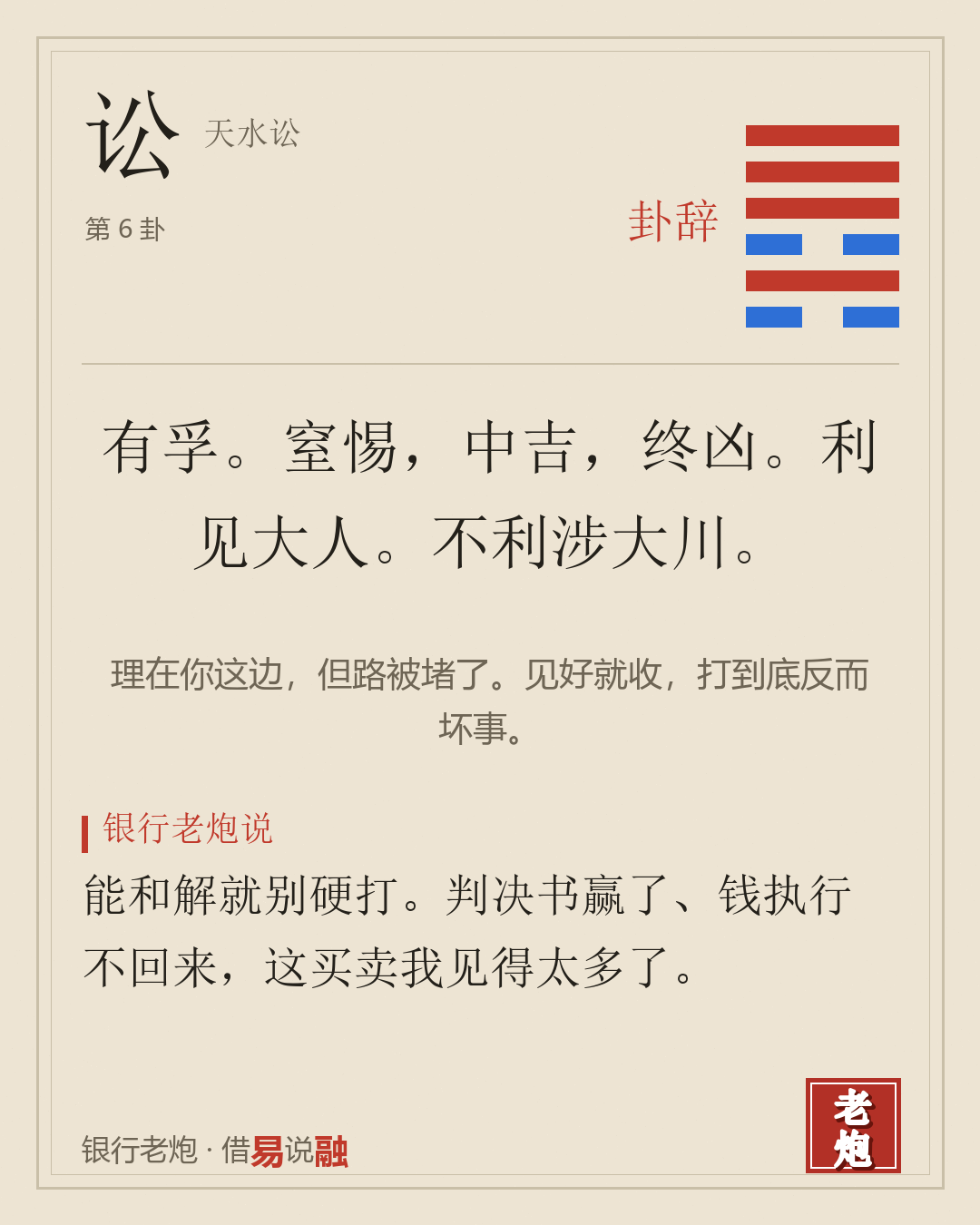 讼 · 天水讼