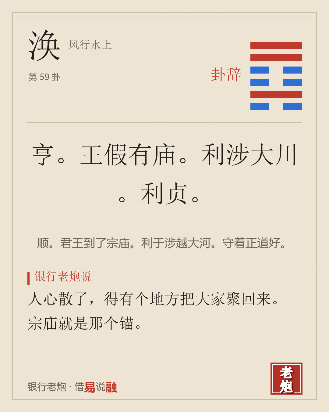 涣 · 风行水上